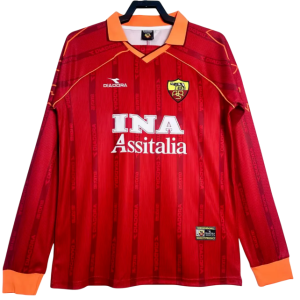 Maglia Roma - 99/00 Manica Lunga Vintage
