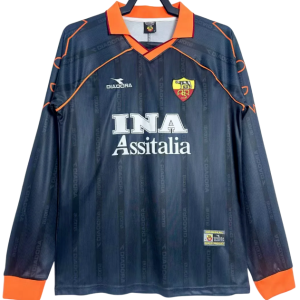 Maglia Roma Trasferta - 99/00 Manica Lunga Vintage