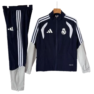 Tuta da allenamento blu navy e grigia del Real Madrid per la stagione 2026/2027