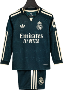 Kit Manica Lunga Bambino Real Madrid Away - 2026/2027