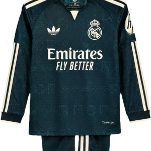 Kit Manica Lunga Bambino Real Madrid Away - 2026/2027