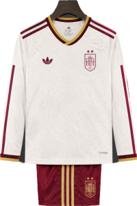 Kit Bambino Manica Lunga Spagna Away -  2026/2027